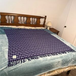 Vintage Faribo Woolen Mill Co Throw Blanket w/ fringe